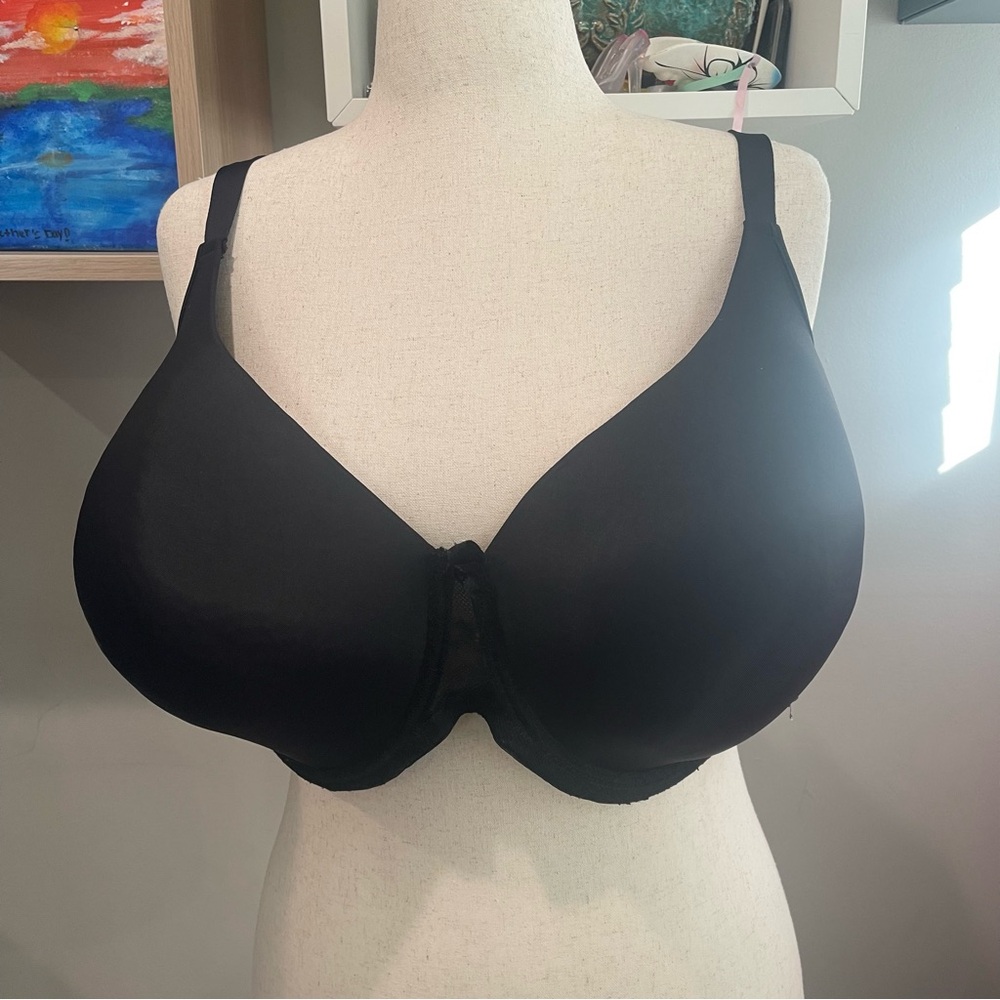 AVENUE Lightly Padded‎ Black Bra 48DDD